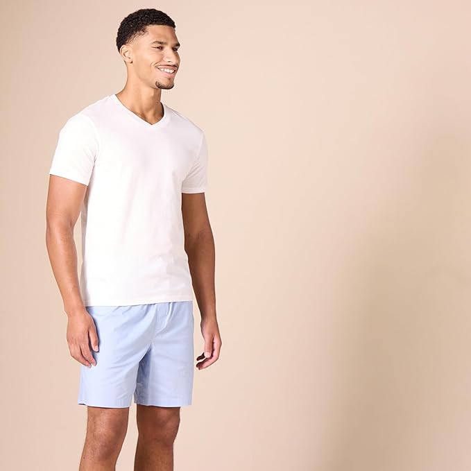 Pierlox Essentials Men's V-Neck Undershirt, Pack of 6