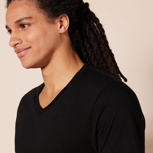 Pierlox Essentials Men's V-Neck Undershirt, Pack of 6